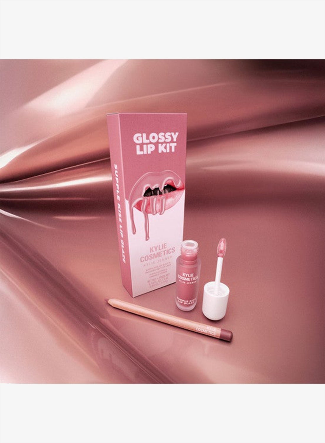 Kylie Cosmetics Candy Pink Glossy Lip Kit - Candy Pink for Women